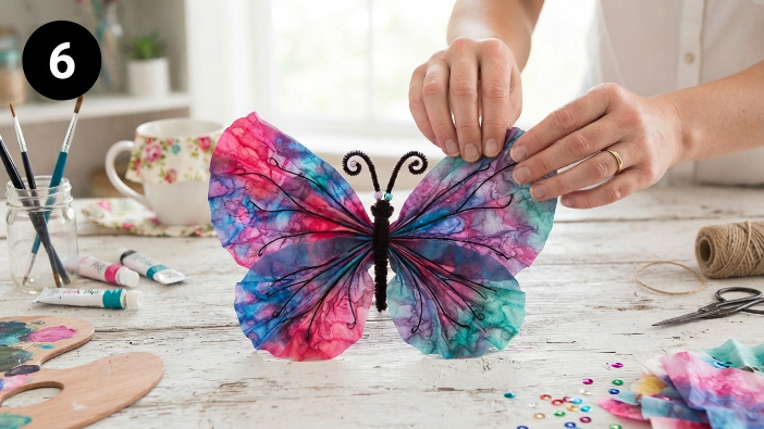 Coffee Filter Butterfly Craft