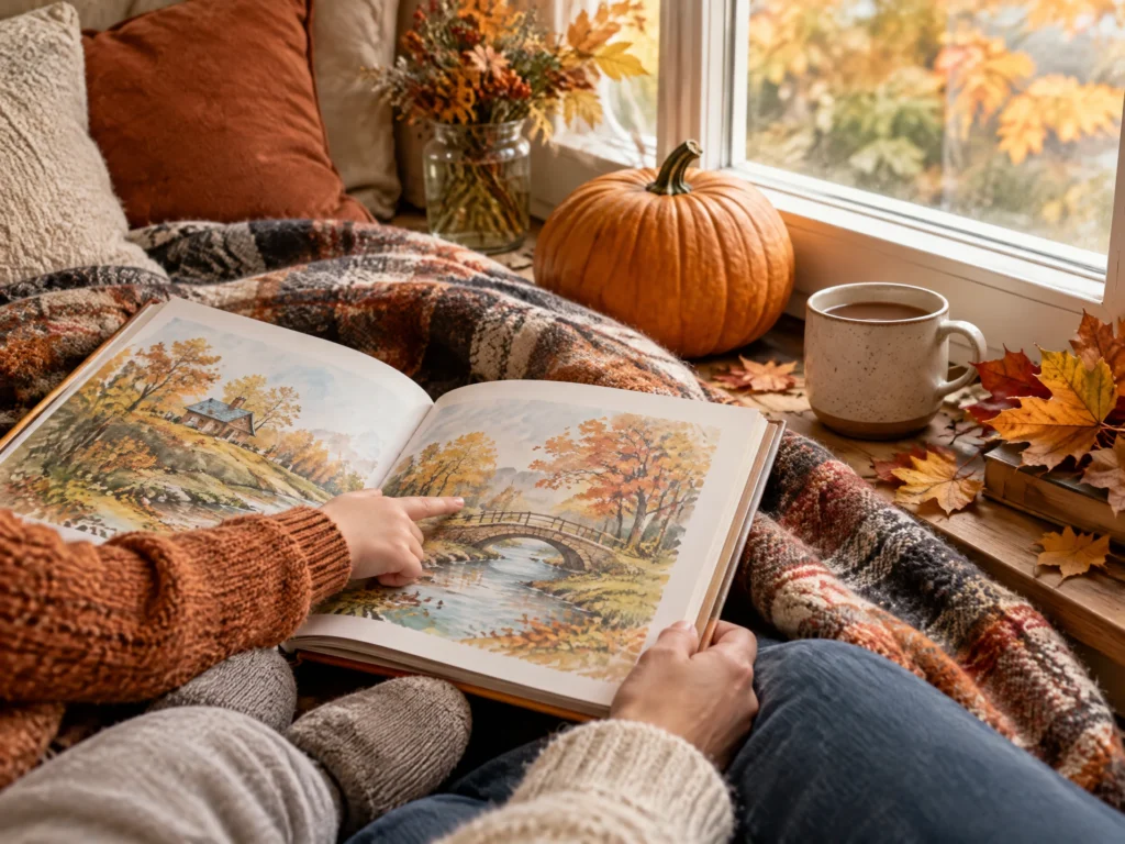 Fall reading activity for families