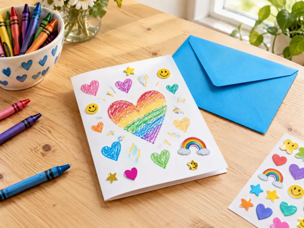 Handmade thank-you note activity
