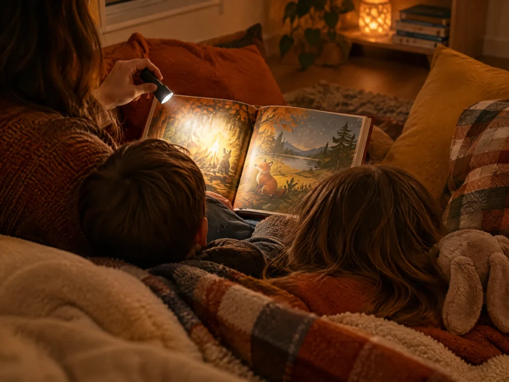 Flashlight story time activity