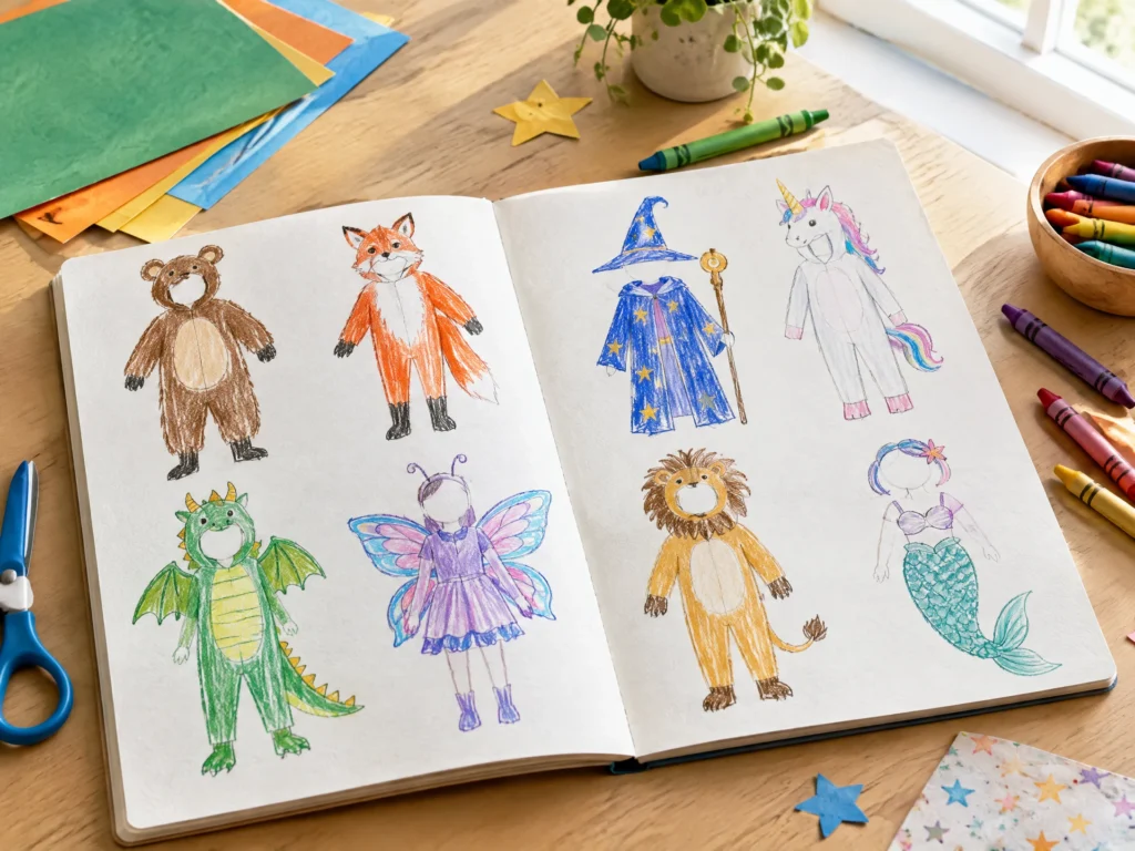Costume sketchbook activity