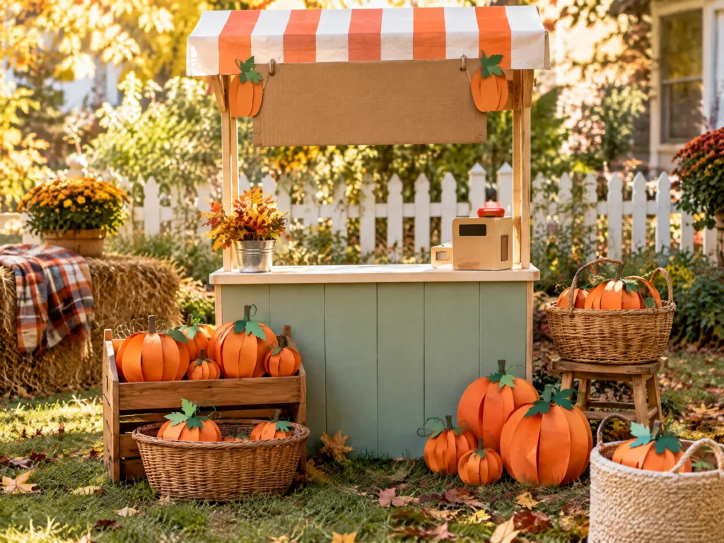 Pretend pumpkin stand activity