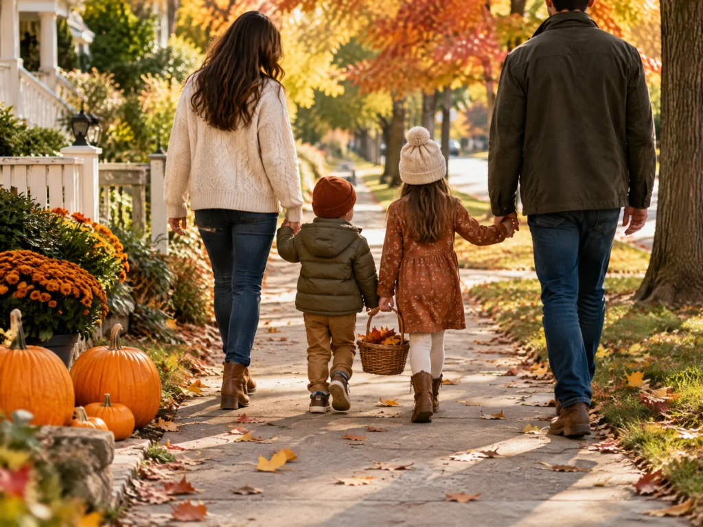 Neighborhood fall walk activity