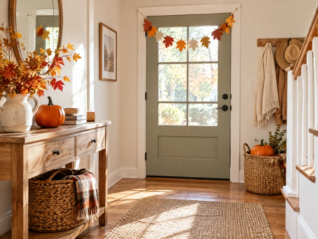 Simple fall cleanup and decorating activity
