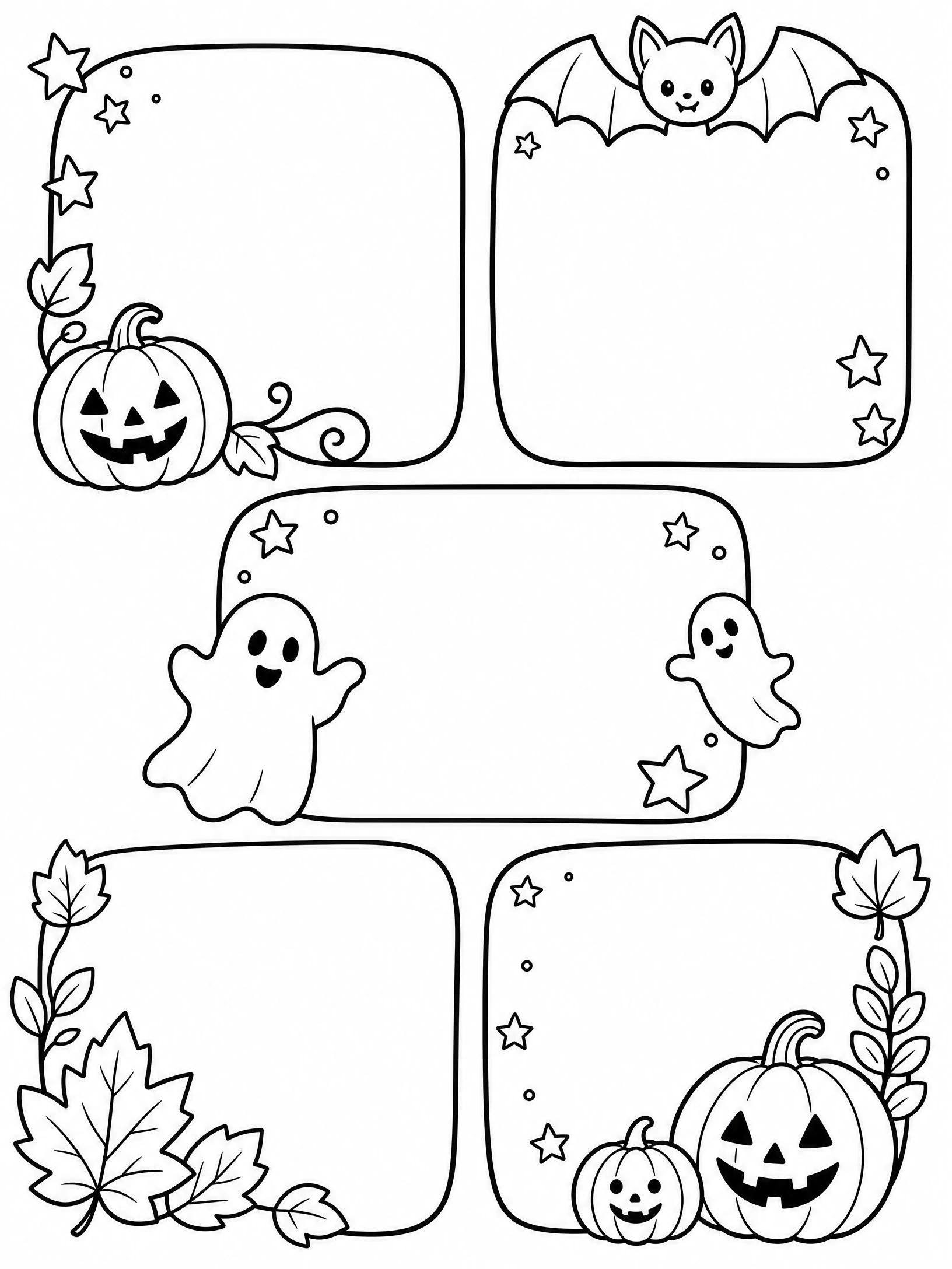 Halloween Color Hunt coloring page