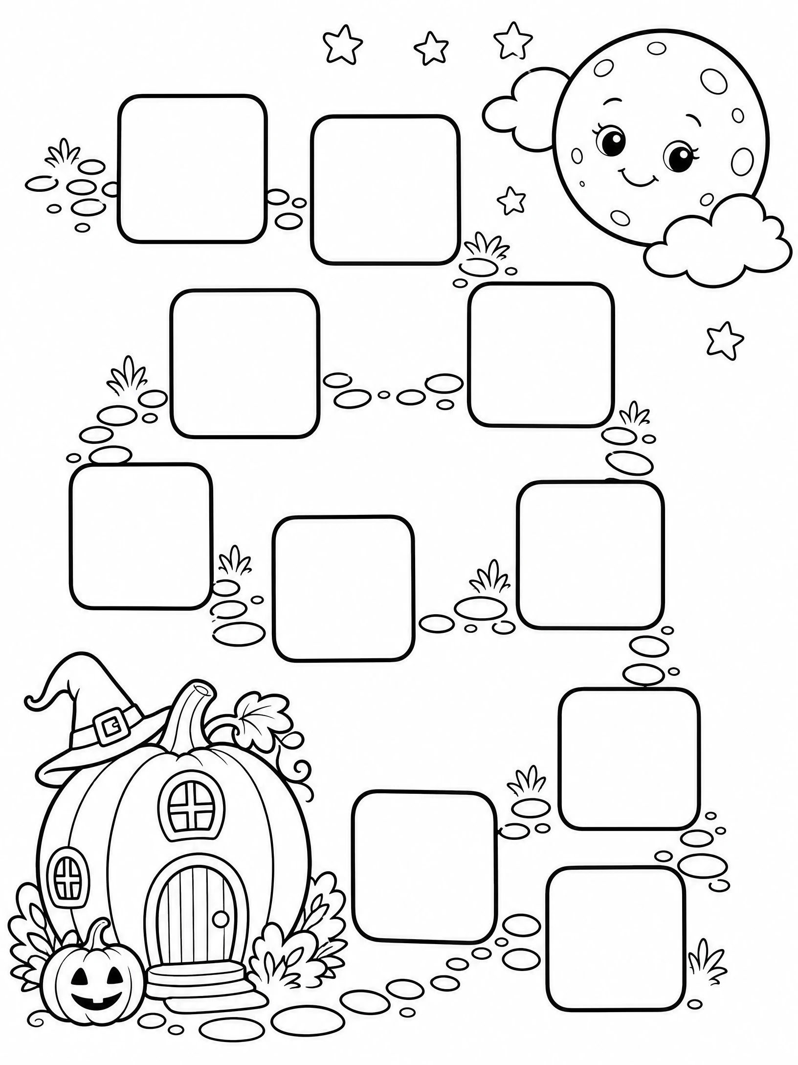 My Halloween Countdown coloring page