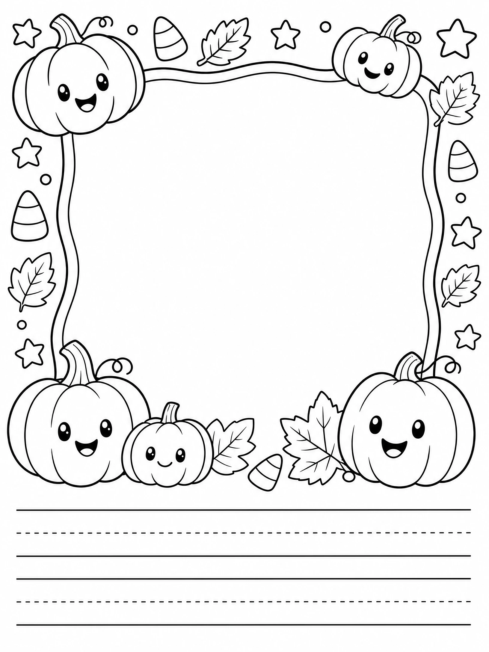 My Halloween Favorites coloring page