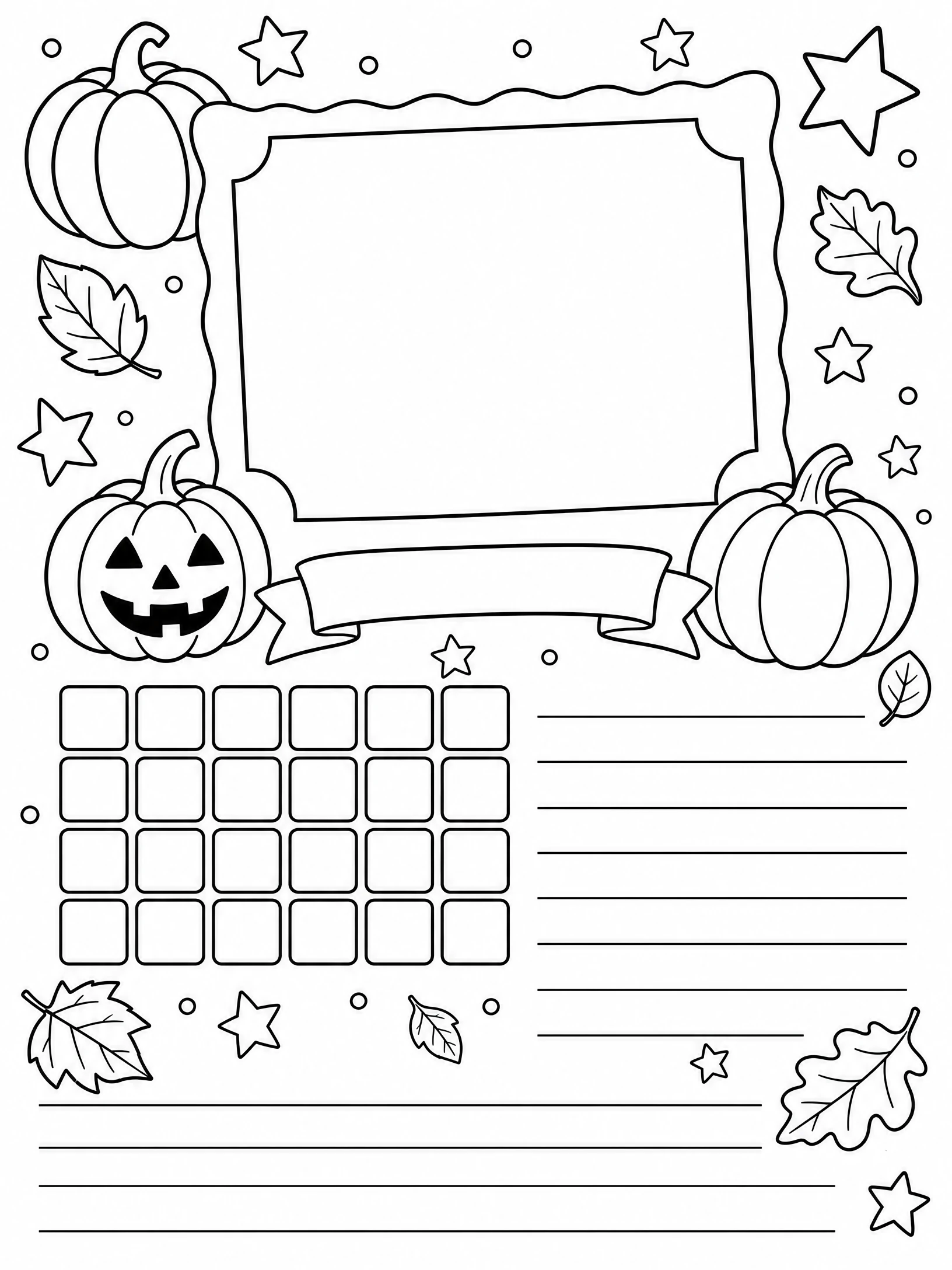 Halloween Time Capsule coloring page