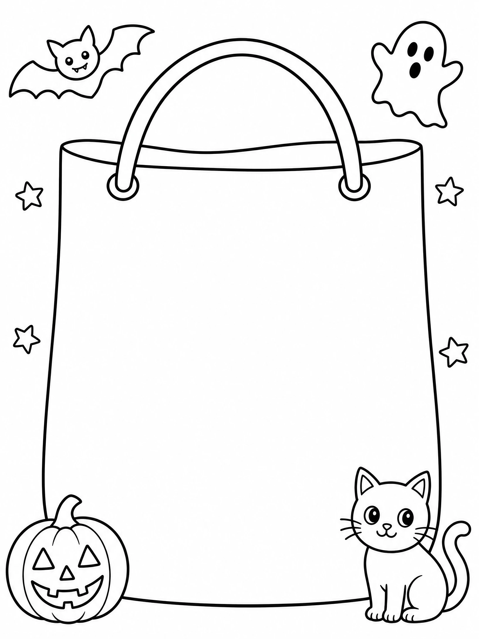 My Trick-or-Treat Bag coloring page
