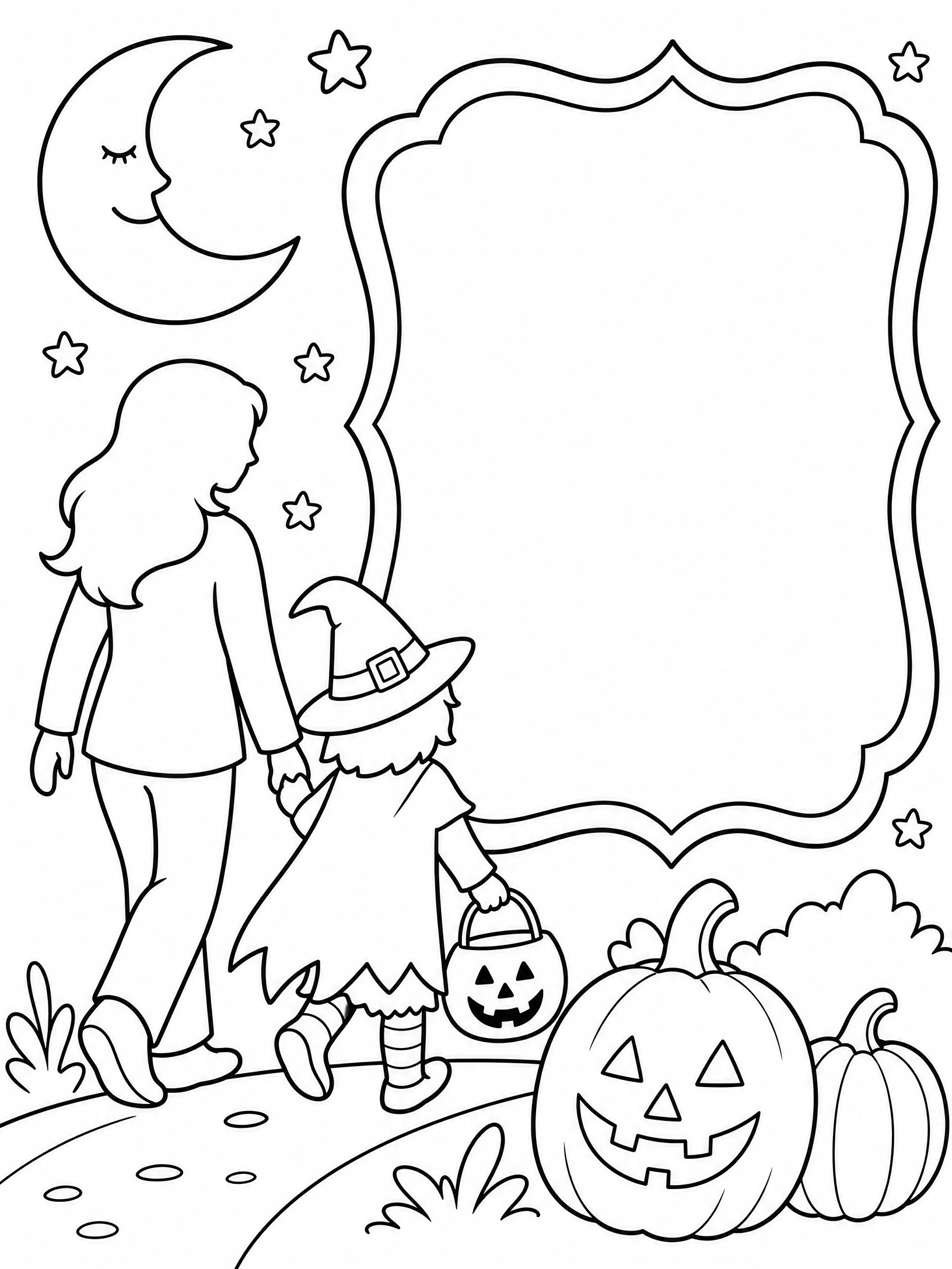 My Trick-or-Treat Night coloring page