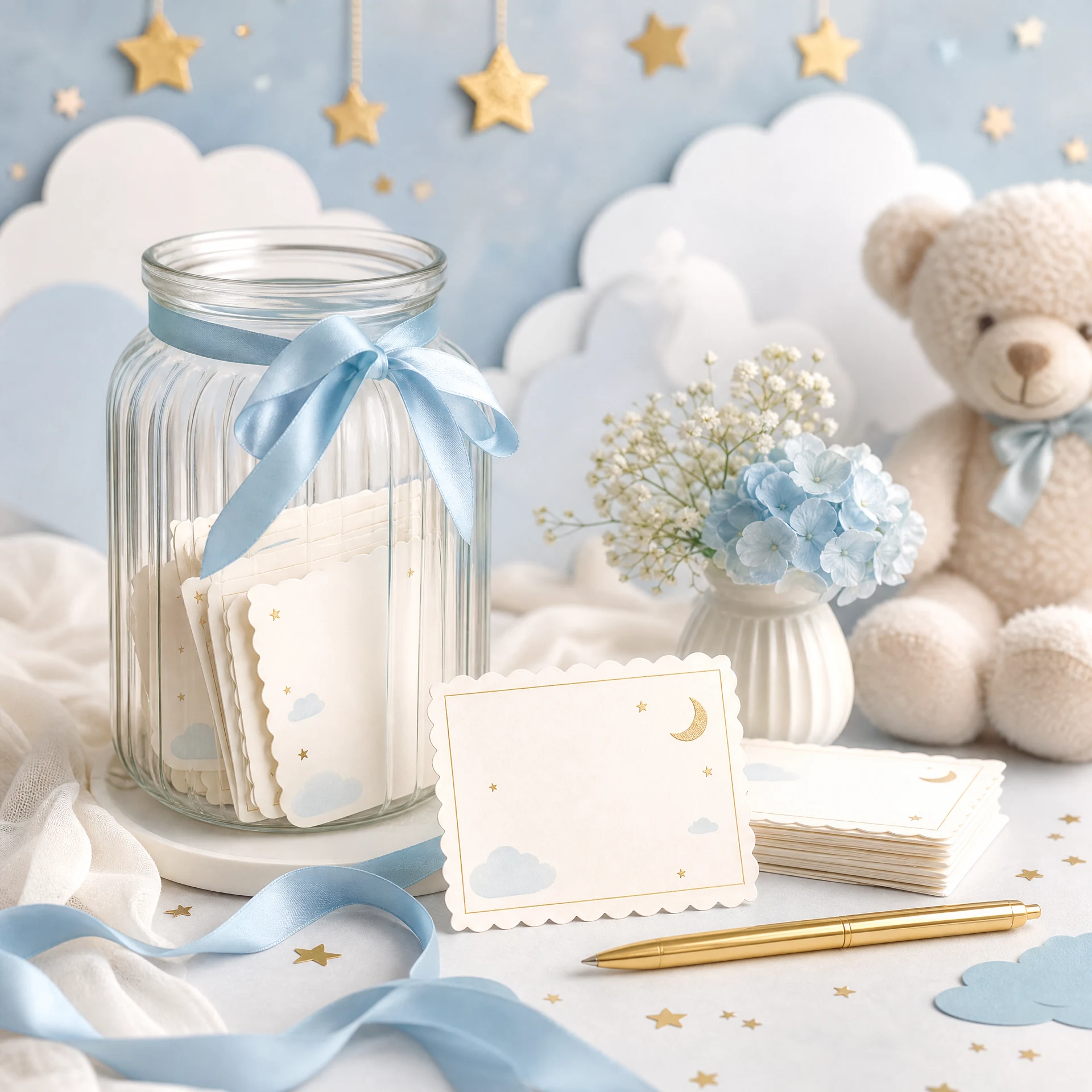Wishes for baby card station