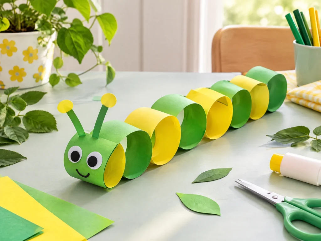 Paper-chain caterpillar craft
