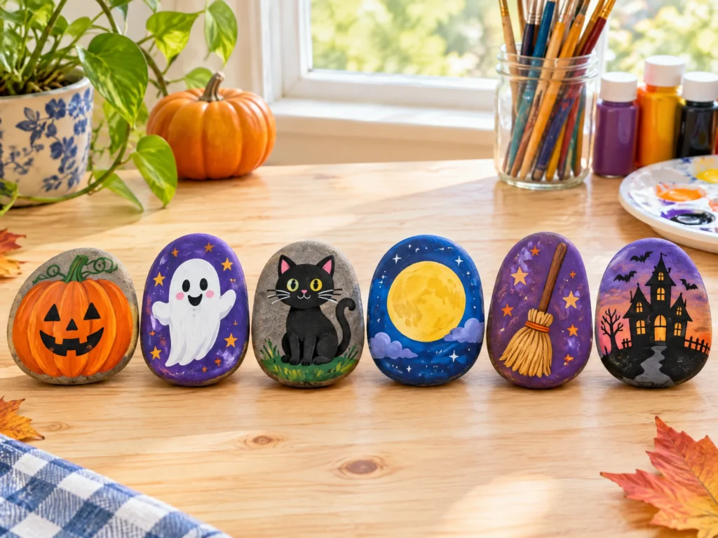Halloween story stones
